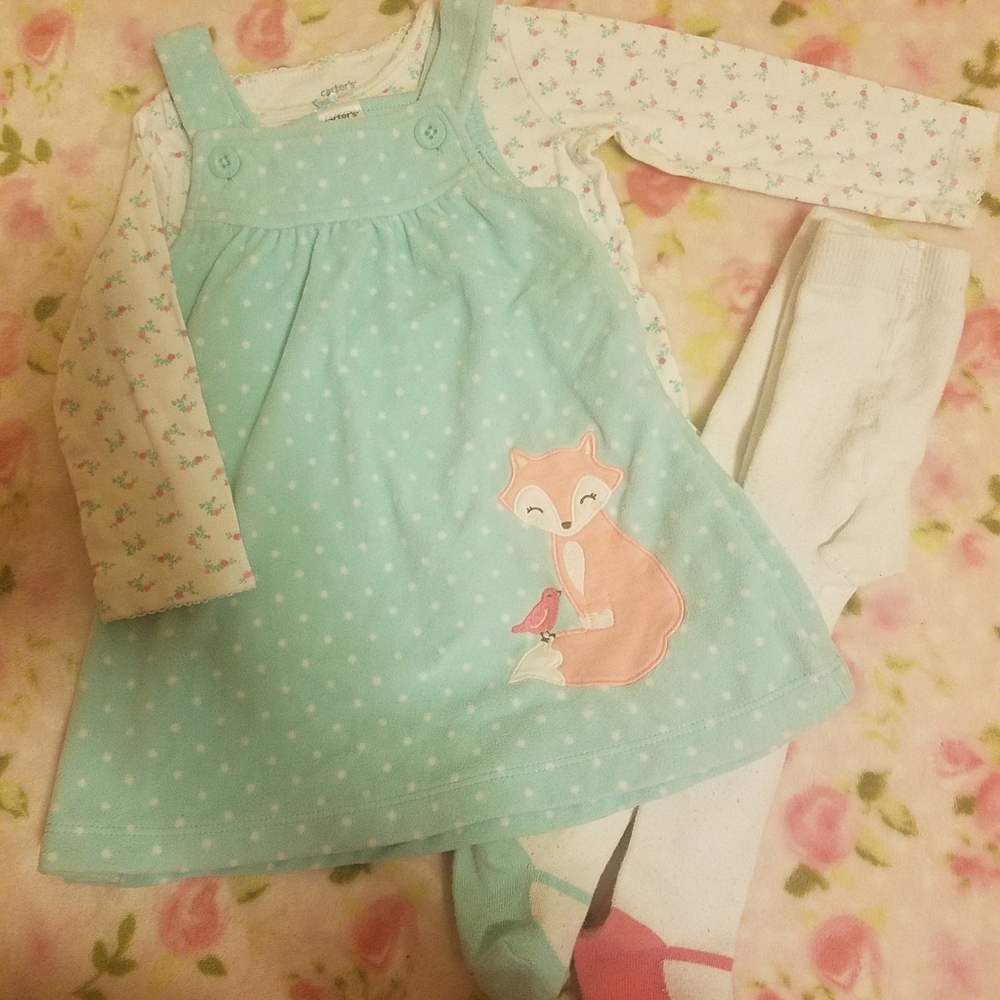 🌻buy3get1free Carter's 12 month 4 piece outfit